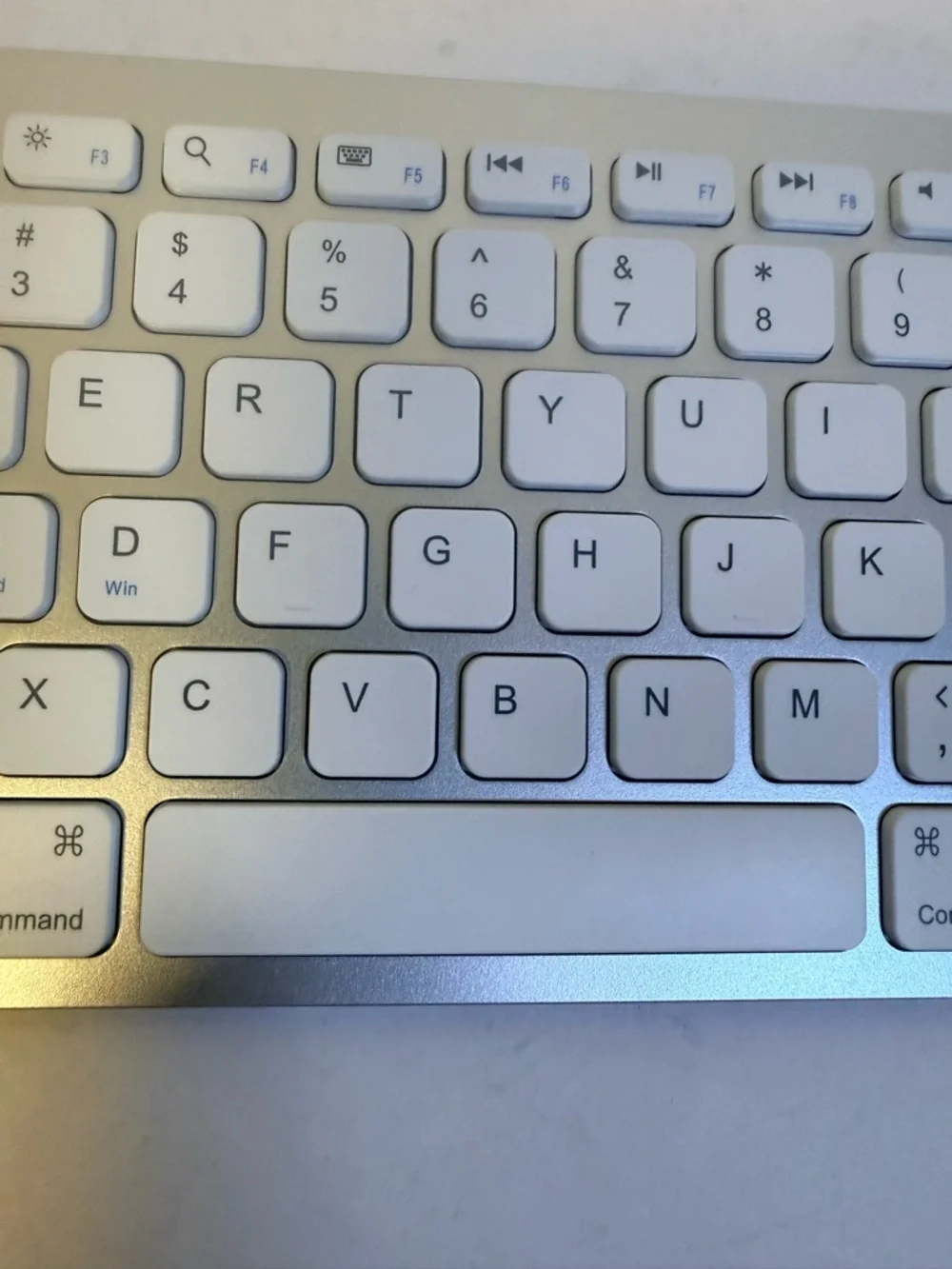 Anker White and Silver Bluetooth Wireless Keyboard